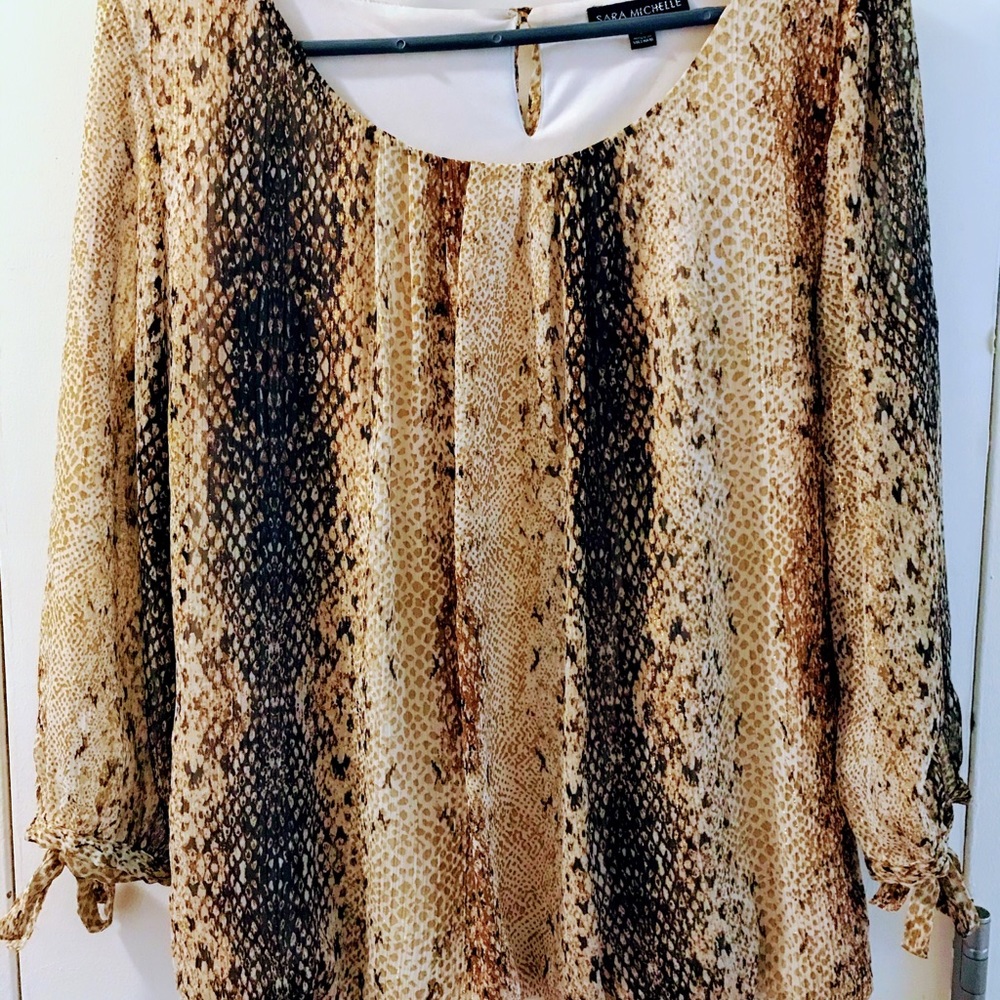 Snake print blouse